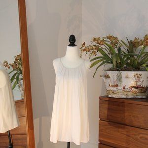 White Long Blouse Tank